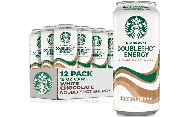 Starbucks Doubleshot Energy Drink Coffee Beverage White Chocolate