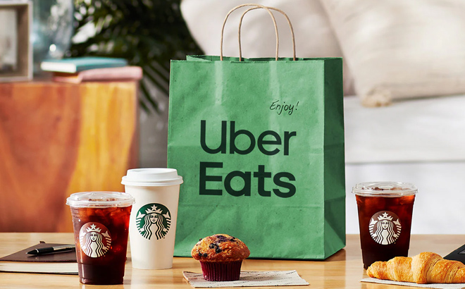 Starbucks Order via Uber Eats