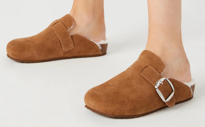 Steve Madden Sam Faux Fur Clogs