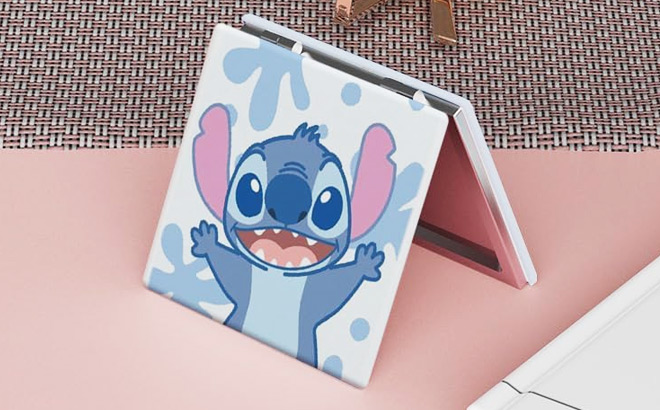 Stitch Travel Cosmetic Bag and Mirror