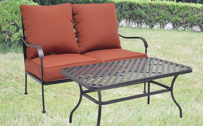 Style Selections San Terra 2 Piece Patio Conversation Set