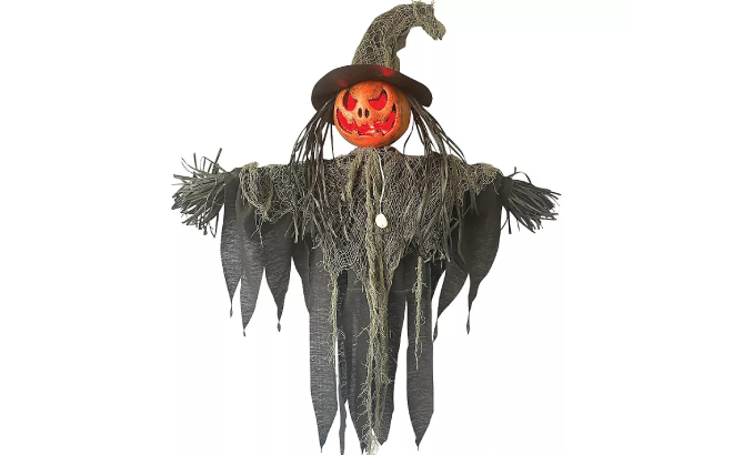 Sunstar Jack O Lantern Scarecrow Hanging Halloween Decoration