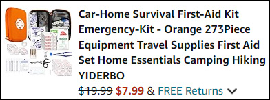 Survival First Aid Kit Checkout