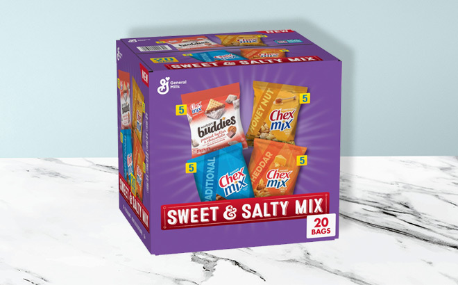 Sweet Salty Snack Variety Pack on the Table