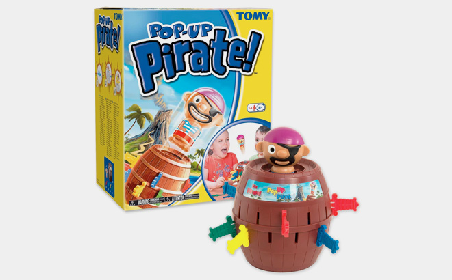 TOMY Pop Up Pirate Board Game Swashbuckling Kids Games for Family Game Night