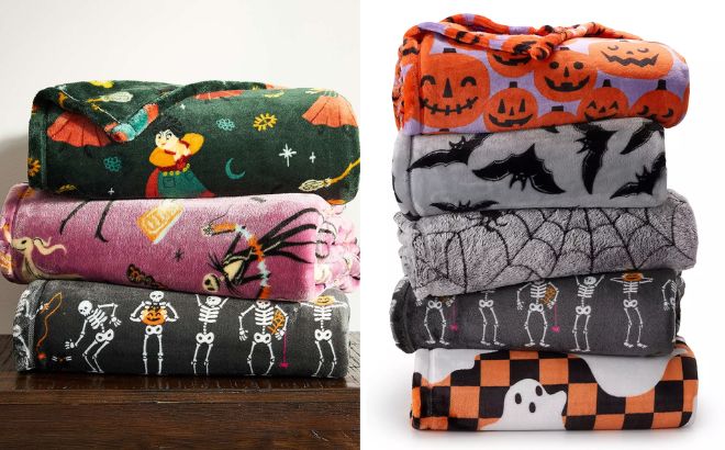 The Big One Halloween Oversized Supersoft Plush Throw Blankets