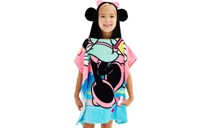 The Big One Kids Disneys Minnie Mouse Hooded Towel Poncho