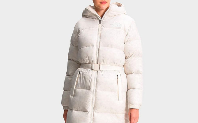 The North Face Nuptse Belted Long Parka