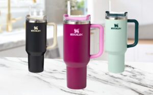 Three New Stanley H2O Quencher Tumbler Colors at Target on a Kitchen Counter