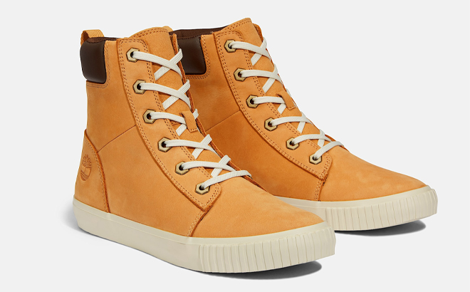 Timberland Womens Skyla Bay 6 Inch Boots in Wheat Nubuck Color