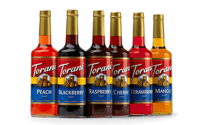 Torani Syrups Six Bottles