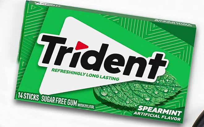 Trident Spearmint Sugar Free Gum