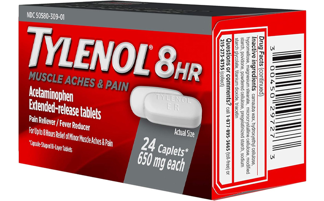 Tylenol 8 Hour Muscle Aches Pain Relief 24 Count