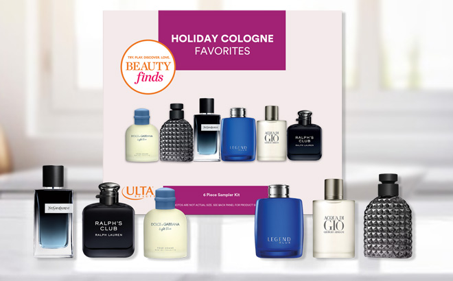 ULTA Holiday Cologne Favorites on a Table