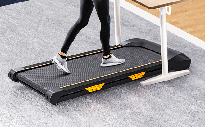 Under Desk Treadmill in Use