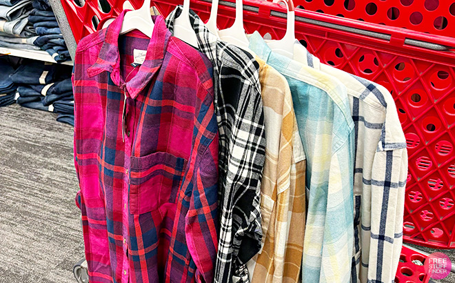 Universal Thread Womens Oversized Flannel Shirts