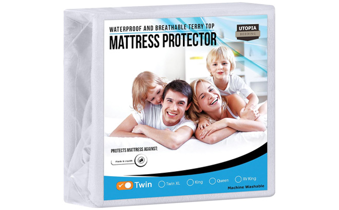 Utopia Bedding Waterproof Mattress Protector