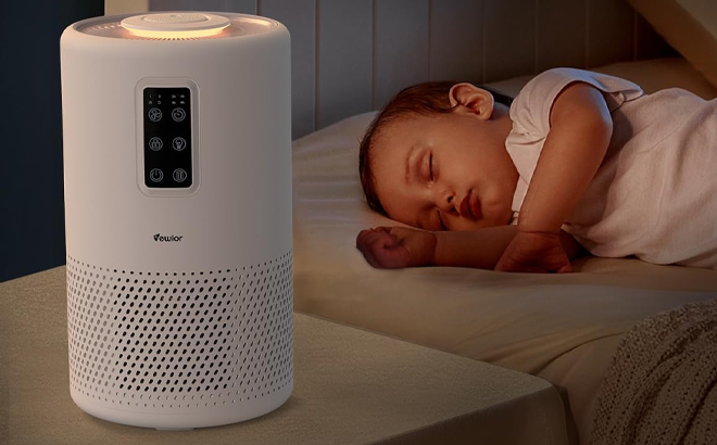 VEWIOR H13 True HEPA Air Purifier with Night Light