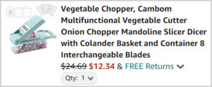 Vegetable Cutter at Checkout