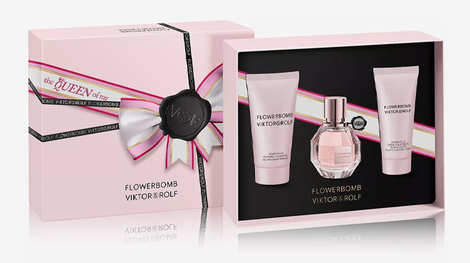 Viktor and Rolf 3 Pc Flowerbomb Eau de Parfum Gift Set