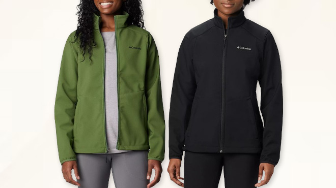 Women Wearing Columbia Kruser Ridge II Soft Shell Water Resistant Jacket