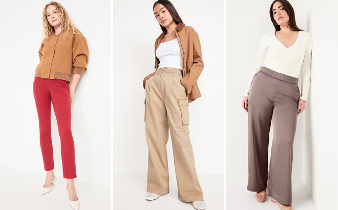 Women Wearing Various Styles of Old Navy Pants