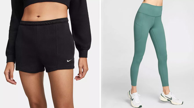 Womens Nike Sportswear Chill Slim High Waisted French Terry and Leggings