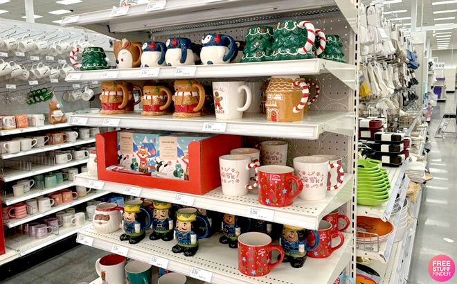 Wondershop Christmas Mugs collection