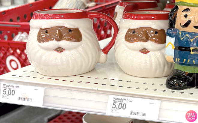 Wondershop Christmas Santa Face Mug