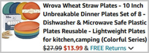 Wrova Wheat Straw Plates 8 Pack Screenshot