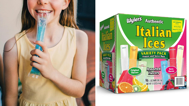 Wylers 96 Count Italian Ice Bars