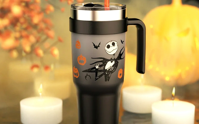 Zak Designs 40oz Nightmare Before Christmas Straw Handle Tumbler