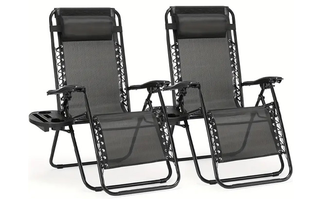 Zero Gravity Lounge Chairs 2 Pack