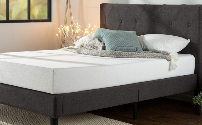 Zinus Queen Size Upholstered Platform Bed Frame