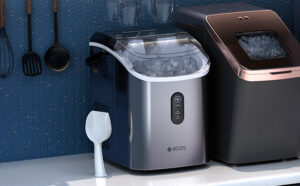 ecozy Nugget Ice Maker Countertop Chewable Pellet Ice Cubes Maker