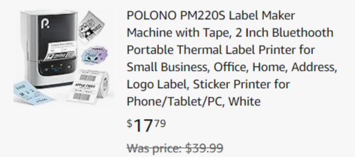 Polono Portable Label Maker with Tape