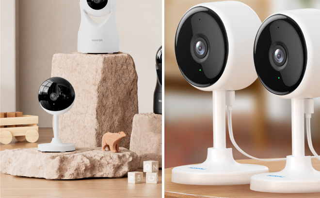 litokam Indoor Camera Cameras for Home Security with Night Vision Pet Camera with Phone App