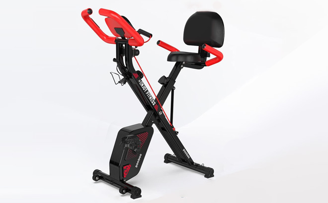 pooboo Folding Exercise Bike