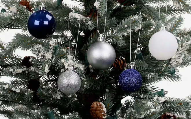 1 Christmas Shatterproof Ball Ornaments