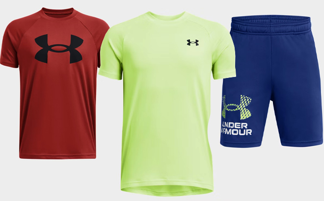 1 Under Armour Kids Tees and Shorts