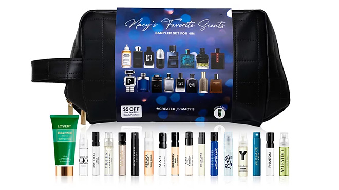 18 Piece Fragrance Sampler Set For Him 1