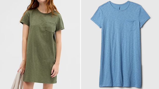 GAP Factory Womens Pocket T Shirt Dress