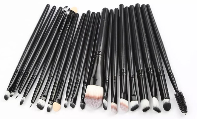 20 Piece Makeup Brushes Set