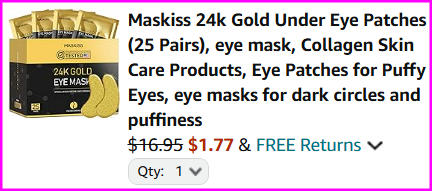 24K Gold Eye Masks Checkout