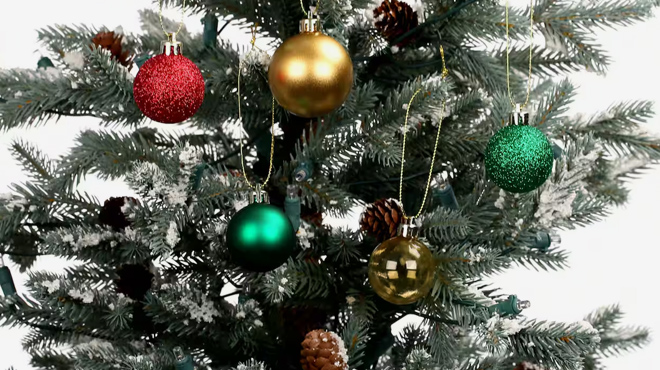 3 Christmas Shatterproof Ball Ornaments