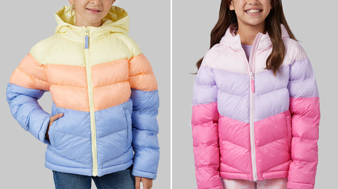 32 Degrees Girls Hooded Puffer Jacket