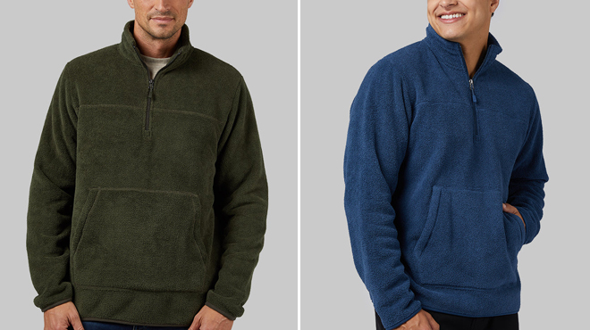 32 Degrees Mens Sherpa Pullover