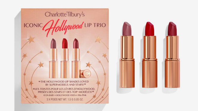 4 Charlotte Tilbury Charlottes Iconic Hollywood Lip Trio