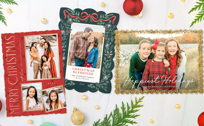 40 70 100 or 150 Custom Holiday Photo Cards from PhotoAffections Up to 79 Off