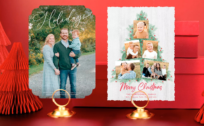 40 70 100 or 150 Custom Holiday Photo Cards from PhotoAffections